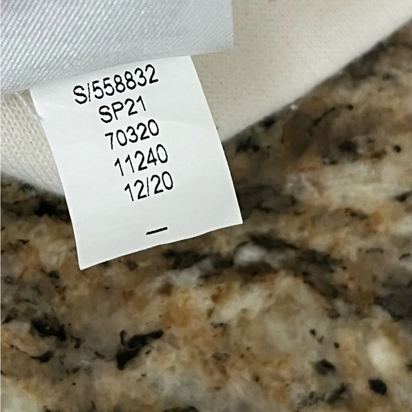 Lou & Grey Wafflestitch Henley Terry Cloth Boxy Sweatshirt Top Norm Modest Small - Picture 7 of 11